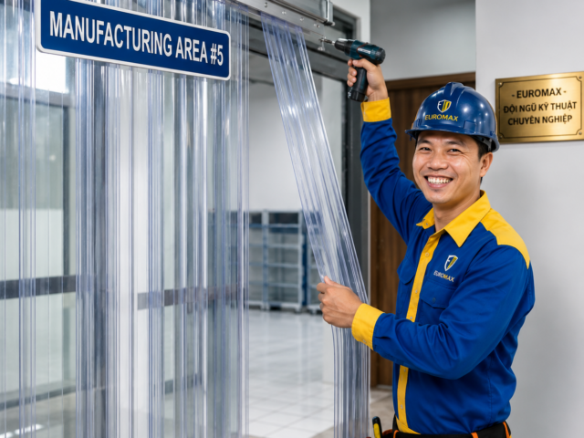 Rèm nhựa ngăn côn trùng