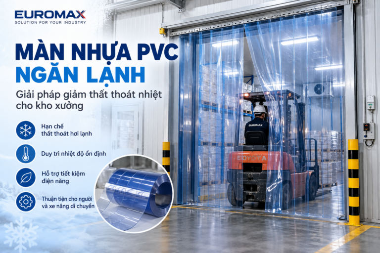 Màn nhựa PVC ngăn lạnh: Giải pháp giảm thất thoát nhiệt cho kho xưởng